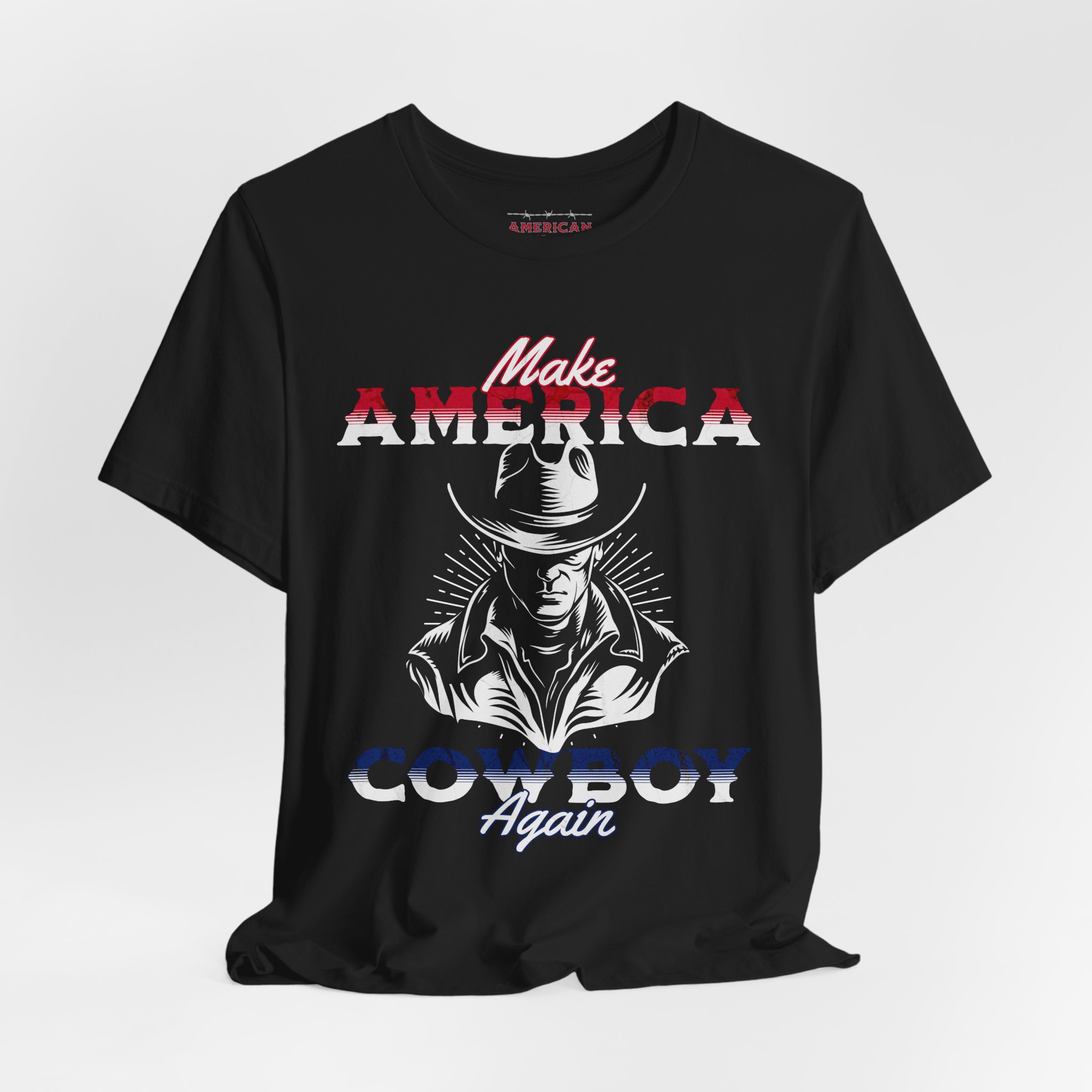 American Country "Make America Cowboy Again" Men's T-shirt - Image 3