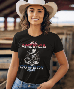 American Country "Make America Cowboy Again" Women's Tee
