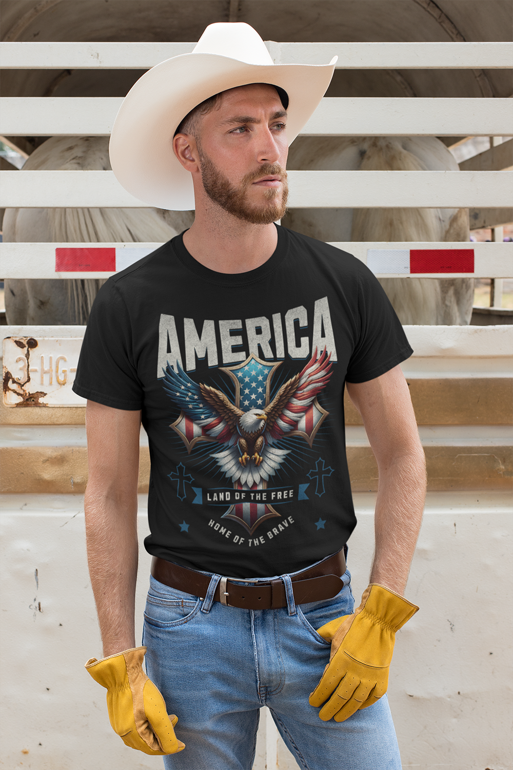 American Country "Land of the Free" Men's T-shirt