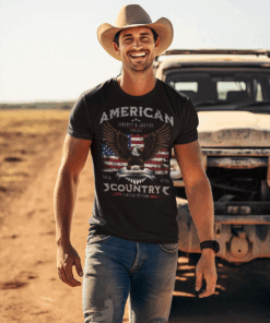 American Country "Liberty and Justice" Men's T-shirt