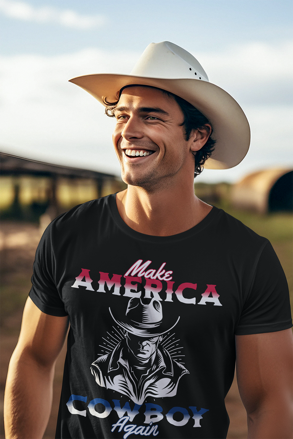American Country "Make America Cowboy Again" Men's T-shirt