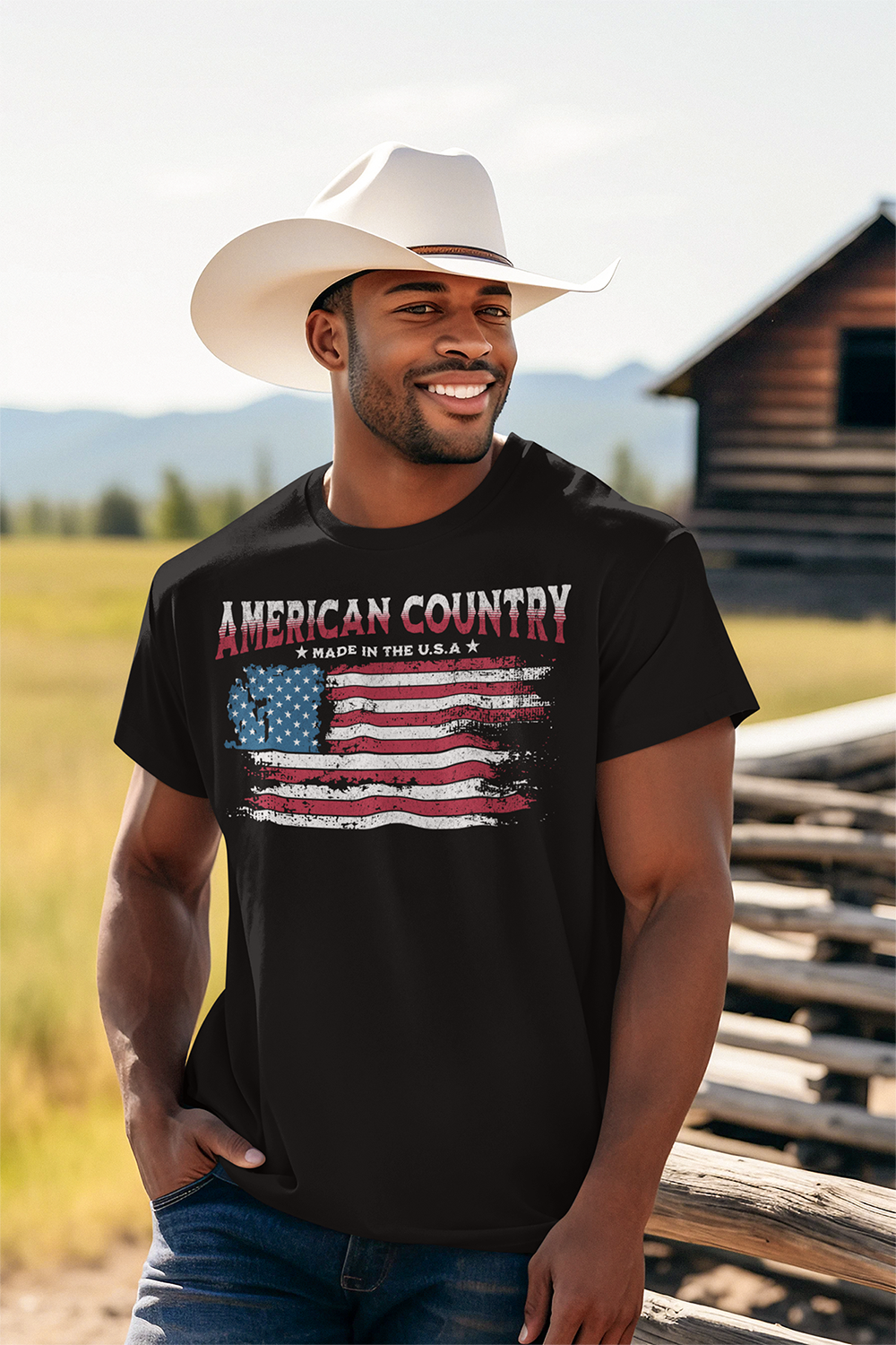 American Country "Made In The U.S.A" Men's T-shirt