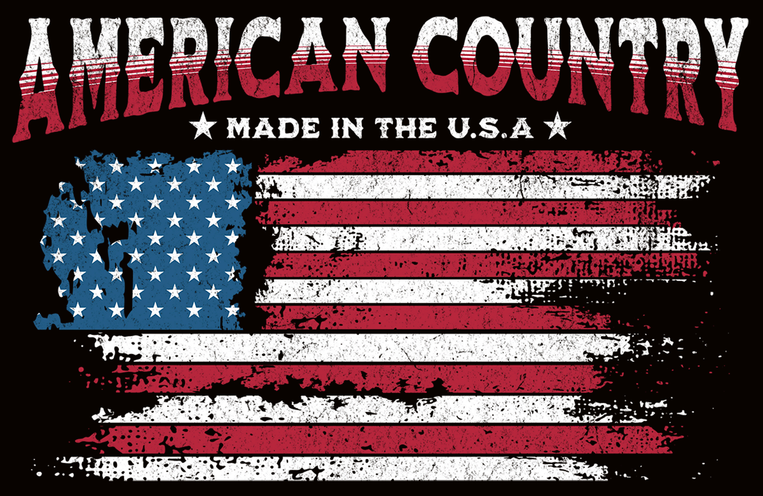 American Country "Made In The U.S.A" Men's T-shirt - Image 2