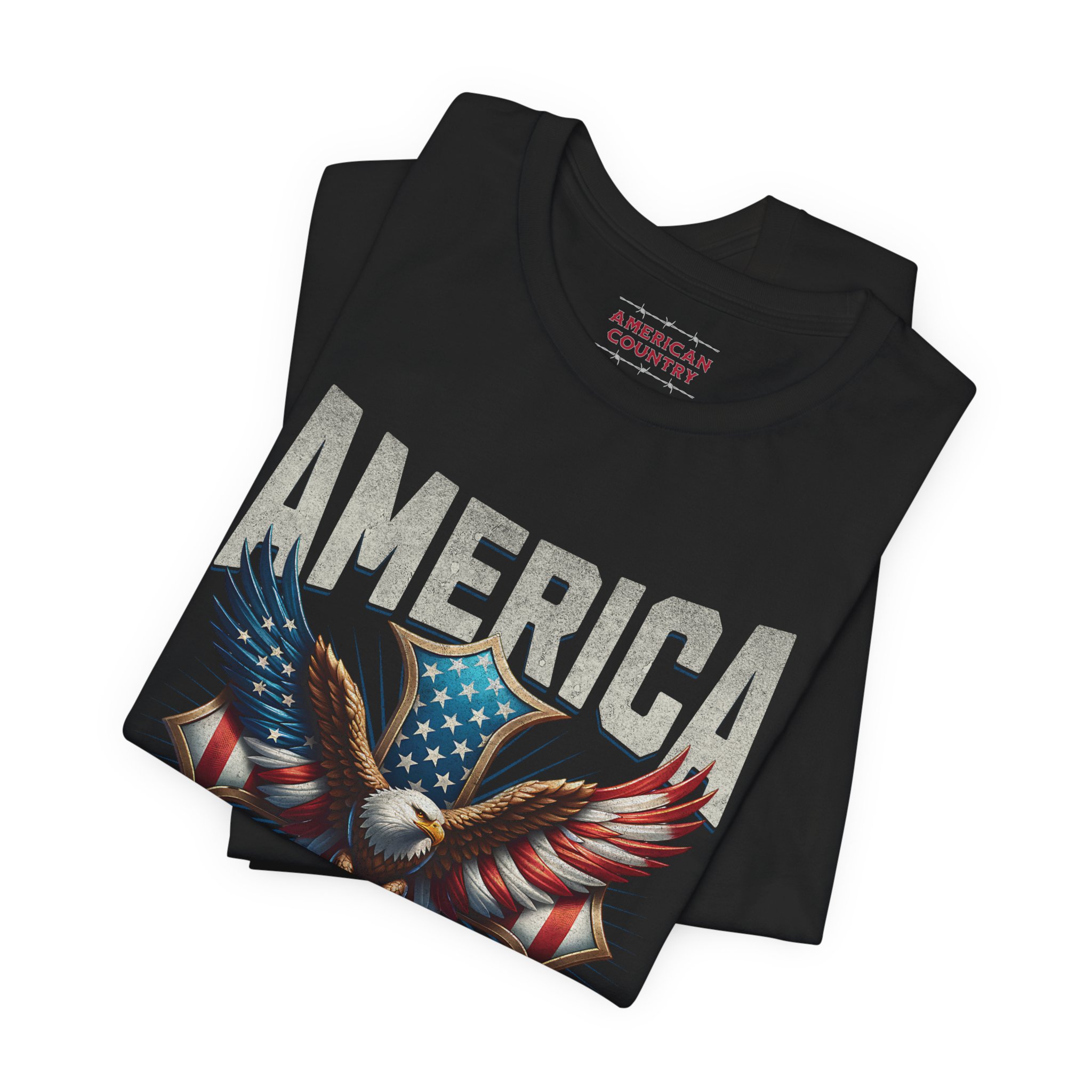 American Country "Land of the Free" Men's T-shirt - Image 5