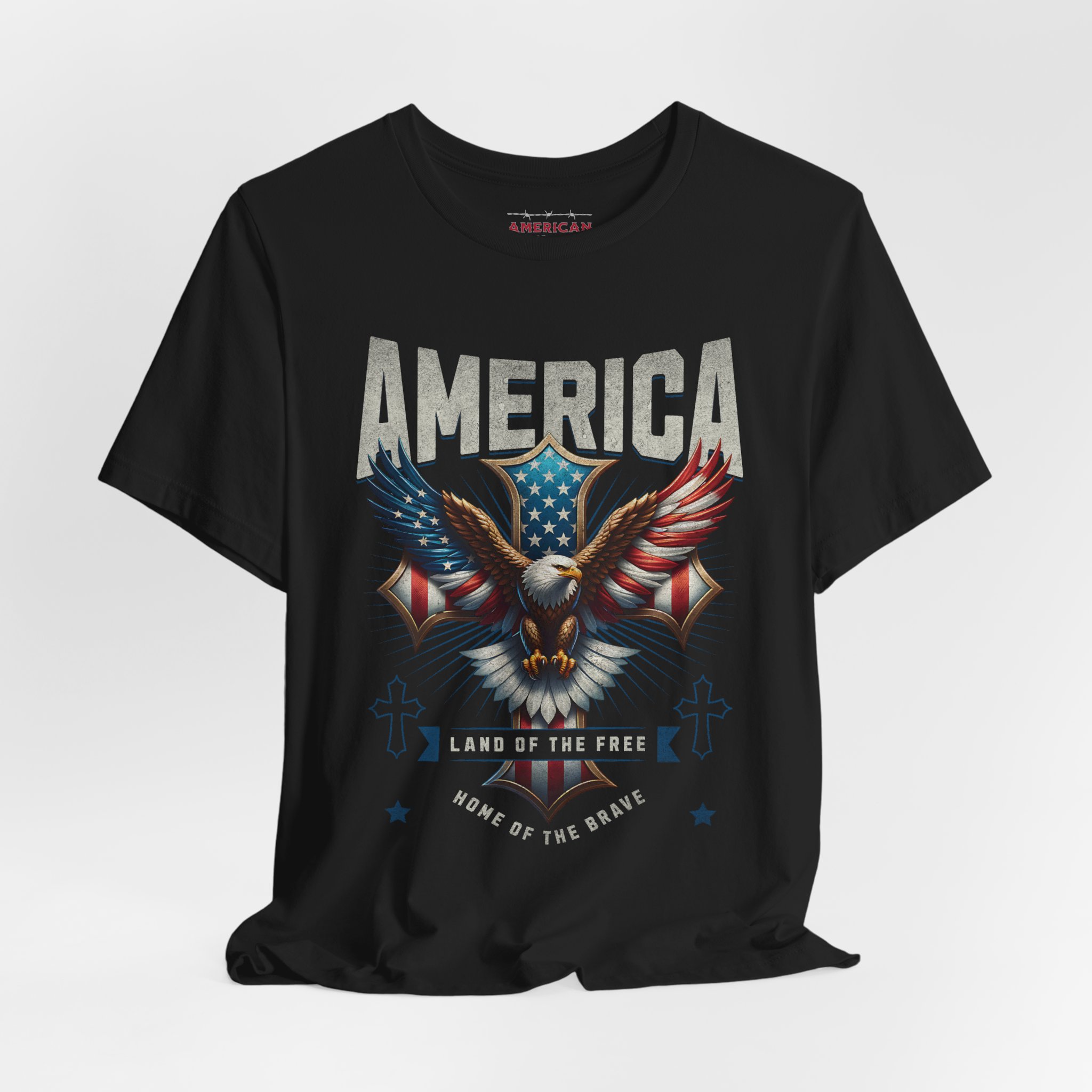 American Country "Land of the Free" Men's T-shirt - Image 3