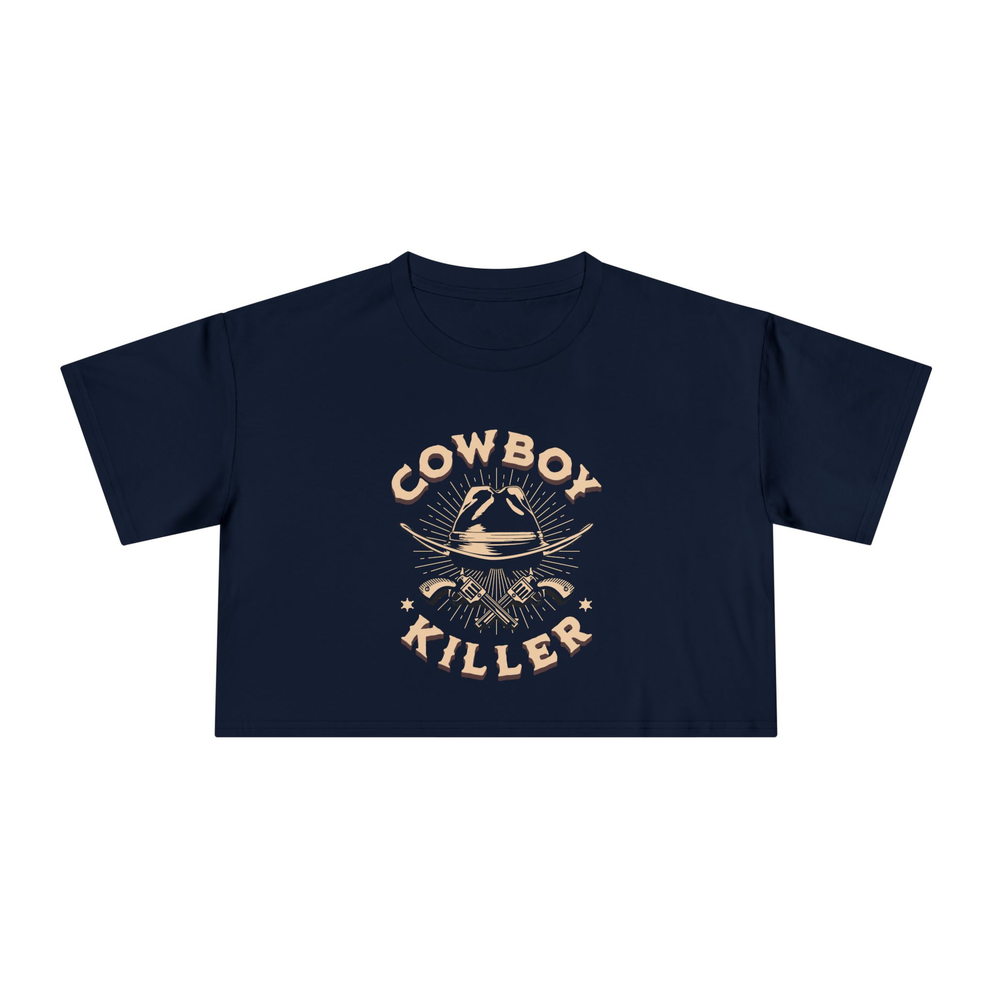 American Country "Cowboy Killer" Women's Crop Tee - Image 3