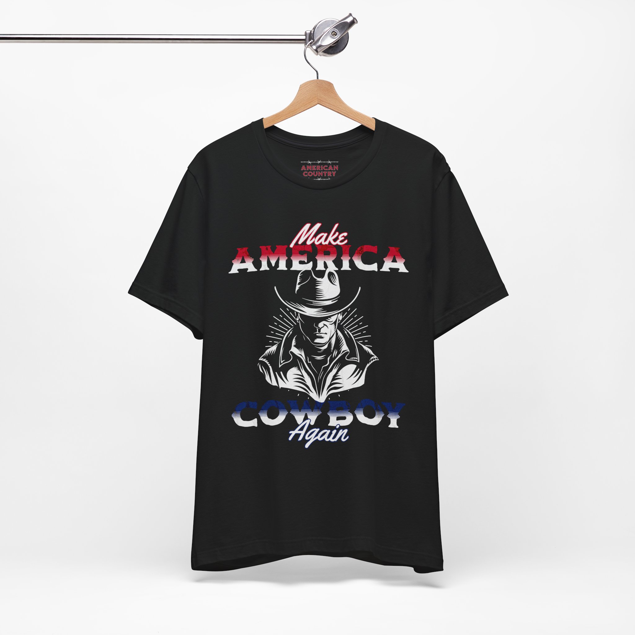 American Country "Make America Cowboy Again" Men's T-shirt - Image 4